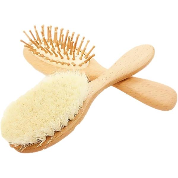 ・1.たいへん柔らかい山羊毛を使用、高級感あふれる仕上がりに。ヘアブラシにも使われる山羊毛は、新生児の細い毛髪や柔らかい頭皮を優しくケア出来ます。赤ちゃん こども の繊細な肌にも安心です。・2.新生児の頭皮はデリケート。沐浴後は肌も敏感にな...