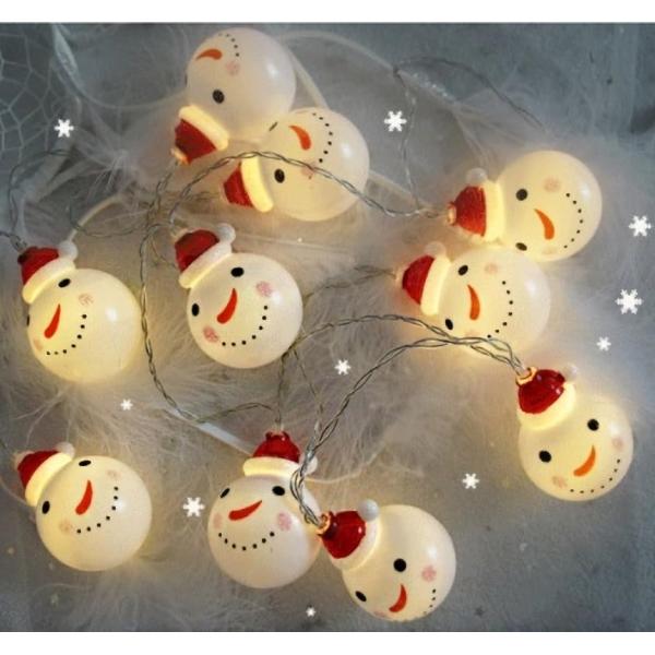 クリスマス 飾り LED ライト サンタ イルミネーション 雪だるま(電池なし)