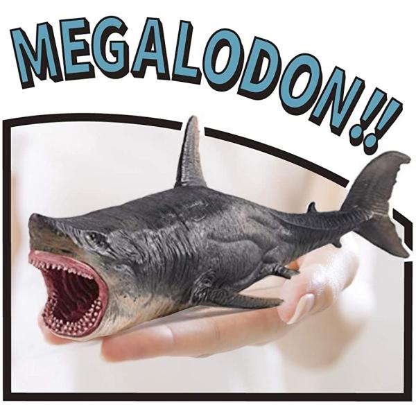 サメ フィギュア メガロドン ホホジロザメ ホオジロザメ さめ 海洋生物 プレゼント 景品 こども プラモデル