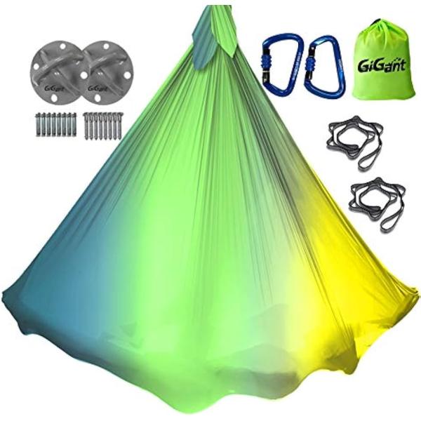 バリエーションコード : 2B8SI94ICU「おかげさまで累計販売台数6642台突破」GiGant (ギグアント)エアリアルヨガハンモックベストセラーNo.1商品から待望のNEカラーバリエーションが新登場。「まだほとんどのヨガスタジオでも...