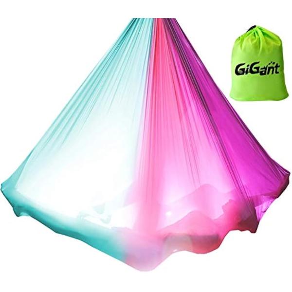 バリエーションコード : 2B82SO24VGGiGant 国内 エアリアルヨガ用ハンモック。ハンモックのみ欲しい方、追加でカラー違いがほしい方のご要望にお答えして待望の単体ハンモック。サイズ：約5ｍx幅約2.8ｍ 素材：ナイロン内容：本体...