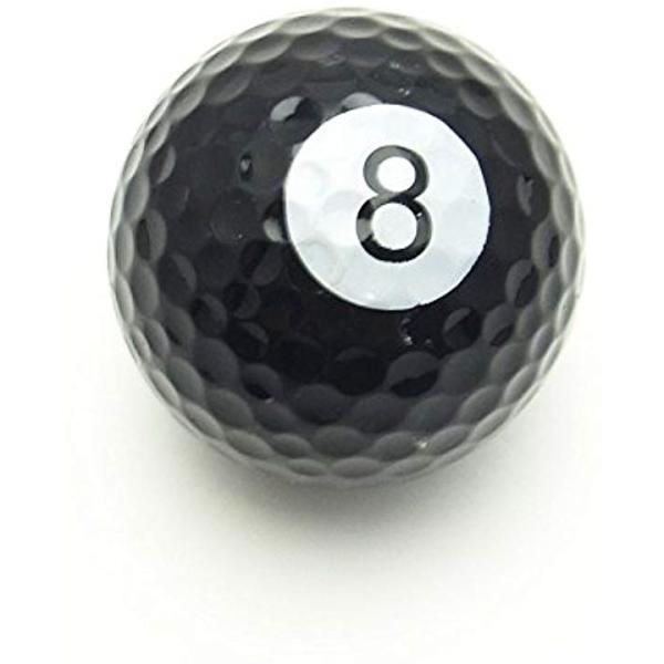 ゴルフボール 面白 ユニーク デザイン 未使用 大会 コンペ プレゼント 3個セット 8ボール 景品 ギフト