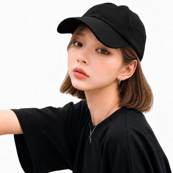 帽子付きウィッグ レディース ボブ ショートボブ 帽子ウィッグ かつら 一体型 MDM (ライトブラウン,  55 centimeters)