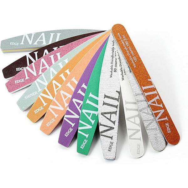 「プロのネイルファイルセット」基本的なネイルファイル12本セットです。ネイルファイルセットは、目的の形状や長さのネイルをすばやくトリミングまたは整形するプロフェッショナルマニキュアツールです。「優れる素材」高品質バッファー +エメリーボード...