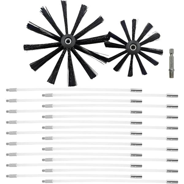 バリエーションコード : 2B93PV3RRF薪ストーブ、煙突掃除に。煙突掃除用のブラシ、煙突ブラシのセットです。接続用のチューブを使って、長さの調節可能。掃除しづらい配管内の奥まで、きれいに掃除できます。接続用のバーを使用して、電気ドリル...