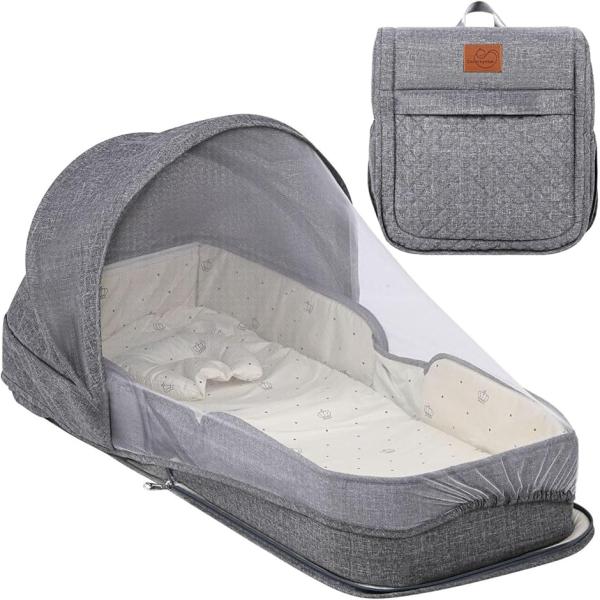 バリエーションコード : 2BJPL8TKPR「対象月齢」0〜20ヶ月の赤ちゃん　「重量」約1kg　「カラー」グレー/カーキ　「サイズ」展開時：88cm x 40cm x 16cm、　収納時：42cm x 40cm x 18cm「素材」本体...