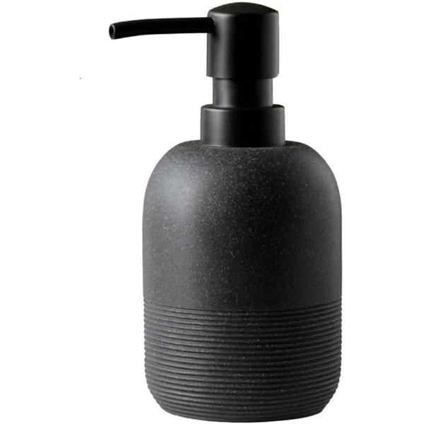 バリエーションコード : 2B95X5H56F砂石柄のお洒落なソープディスペンサーです。モダンでシンプルなデザインが特徴的です。洗面所やキッチンにスタイリッシュな雰囲気をプラスします。使いやすい液体状のプッシュタイプで、シャンプーやボディソ...
