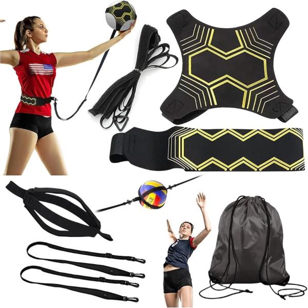 バレーボールの基礎練習を自宅で簡単に このバレーボール練習器具セットは、自宅や公園でアタックやジャンピングサーブ、トス、レシーブなどの基礎技術を効率的に習得できるよう設計されています。4号球と5号球の両方に対応し、テープでボールをしっかり固...