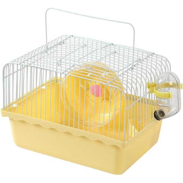 バリエーションコード : 2B9863FVQ6「ペットとのお出かけに」旅行や通院時に便利な小動物用キャリーケースです。上部は金属製のケージのため丈夫で通気性も良く、いつでもペットの様子を確認できます。「様々な用途に」回し車や移動中でも水をあ...