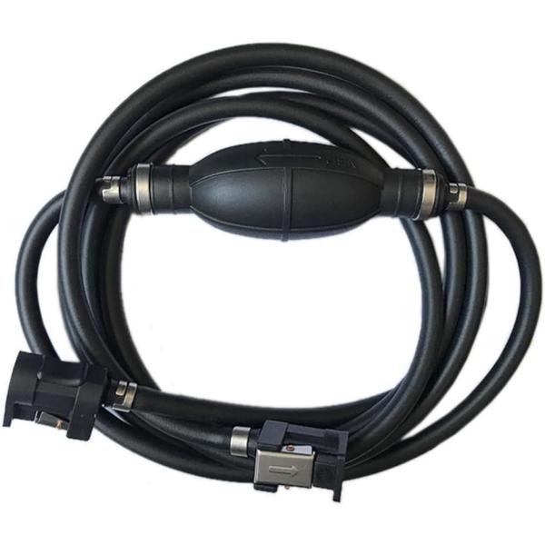 ヤマハの船外機専用の燃料ホース、オイルホース、オイルチューブタンクコネクタです。内径6mm、外径10mmの設計で、ヤマハの船外機に最適に適合します。燃料ホース本体には、燃料の流れ方向を示す矢印マークがあり、タンクからラインへの燃料供給をスム...