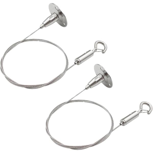 バリエーションコード : 2B98NLKQJOこの吊り下げワイヤーフックは、自由に高さを調節できる便利なアイテムです。ステンレス製の頑丈なワイヤーとフックで、額縁や絵画をしっかりと支えます。「落下防止に」照明器具や天吊りスピーカーなどの落下...