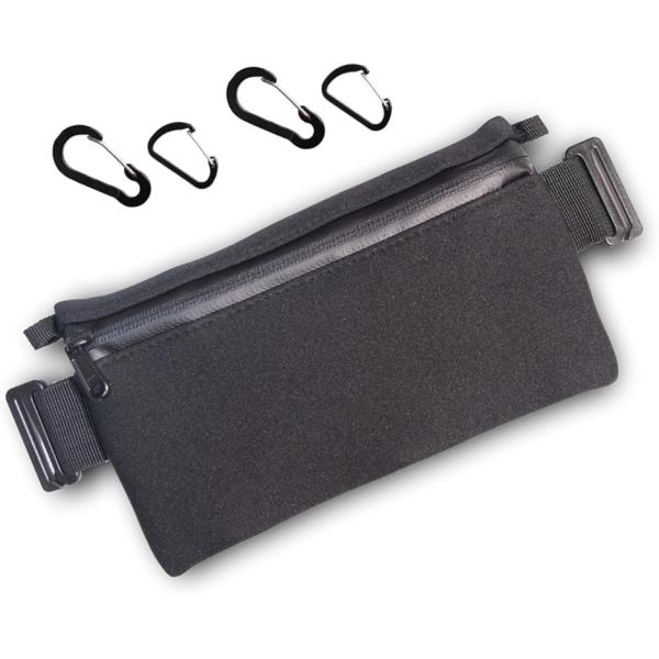 約２ｍｍのウエットスーツ素材を使用し、最薄部約６ｍｍに仕上がっていますポーチ（袋部）寸法　横 約22cm　縦 約12cm　重量 約90g（付属カラビナ除く）