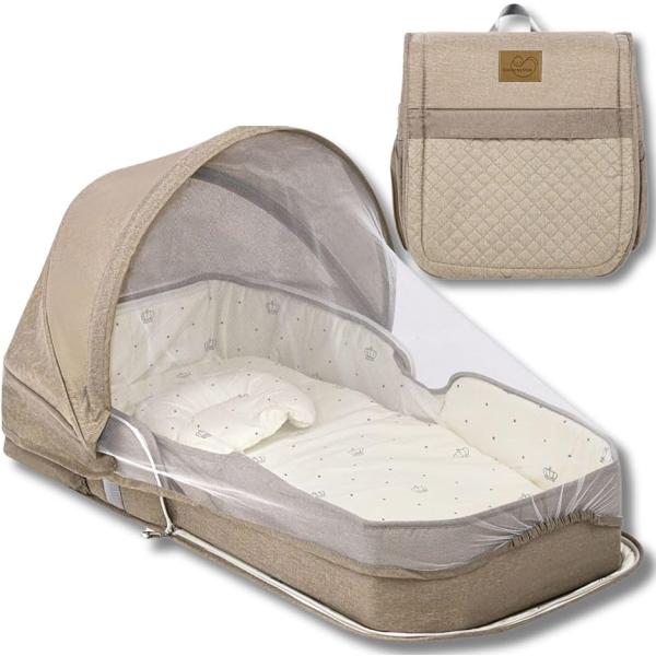 バリエーションコード : 2BUR95H3IV「対象月齢・サイズ」0〜20ヶ月（新生児〜1歳半）。展開時88x40x16 cm（内寸86x38 cm）、折りたたみ時42x40x18 cm。重量約1，000 gの超軽量設計でベッド・布団・ソフ...