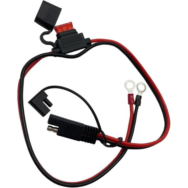 バリエーションコード : 2BU9P61H6S充電ケーブルをバッテリーに接続しておくことで、SAEコネクタから簡単にバッテリー充電することができます。充電のためにバッテリーを外さなくてよいため充電が楽になります。長さ：60ｃｍ　16AWG ...