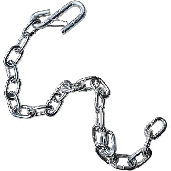 バリエーションコード : 2B9D1X4IFO「強力な牽引力と高い耐久性」 このトレーラー安全チェーンは、最大3500ポンド（約1580kg）の重量に耐える亜鉛メッキ鋼製です。耐久性が高く、壊れにくく、伸びにくいので、過酷な条件下でも長期間...