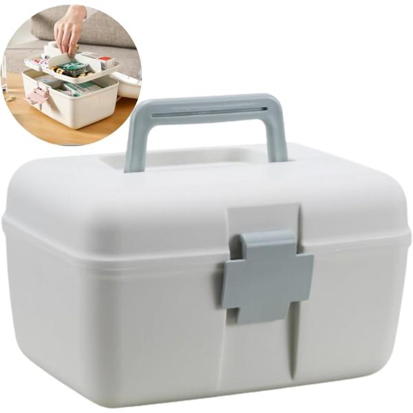 バリエーションコード : 2B9DNIFKN6「インテリアに馴染むデザインの救急箱」おしゃれなデザインと機能性を兼ね備えたかわいい小型の薬箱です。救急箱だけでなく小物ケースとして幅広くお使いいただけます。コンパクトに薬や小物を収納できるだけ...