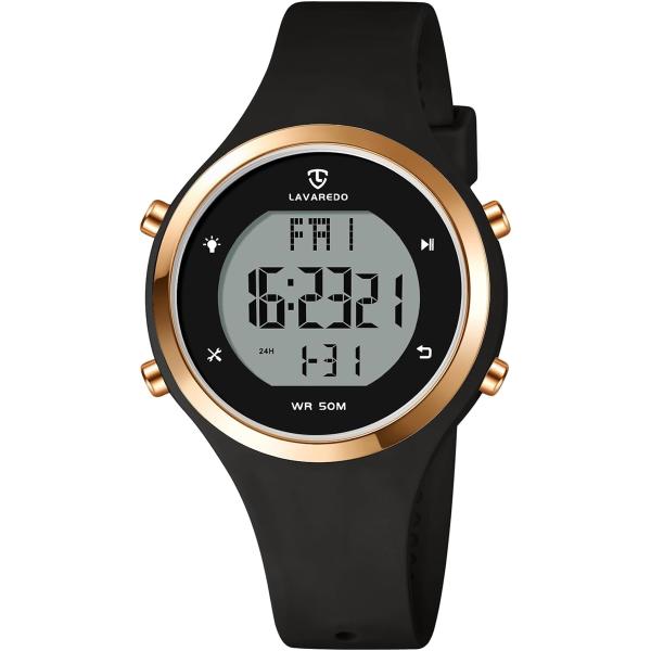 バリエーションコード : 2B9G4T6XU9多機能：時計はストップウォッチ、カレンダー、バックライト、目覚まし時計などの機能を兼ね備えており、日常生活をより便利にします。時計は大きなデジタル表示のデザインで、読みやすい。暗い環境でも明るい...