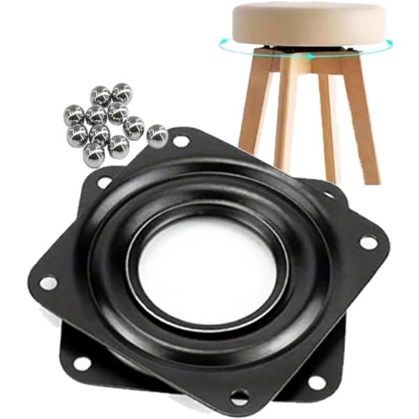 バリエーションコード : 2B9H4GT9KL椅子の修理や回転テーブルなどのDIY用鋼製回転盤です。［3インチ］［4インチ］［6インチ］の3タイプからお選びいただけます。作業台やテレビ台、椅子などの向きを変えるために装置するプレートです。ボ...