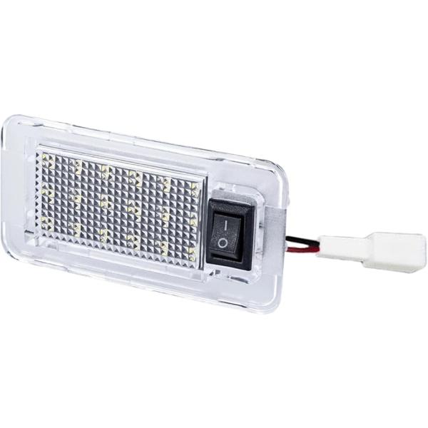 【互換品】 汎用 LED ラゲッジランプトヨタ タイプA 1個 ルームランプ 車内灯 トランク ライト スイッチ付き 純正交換(クリア)