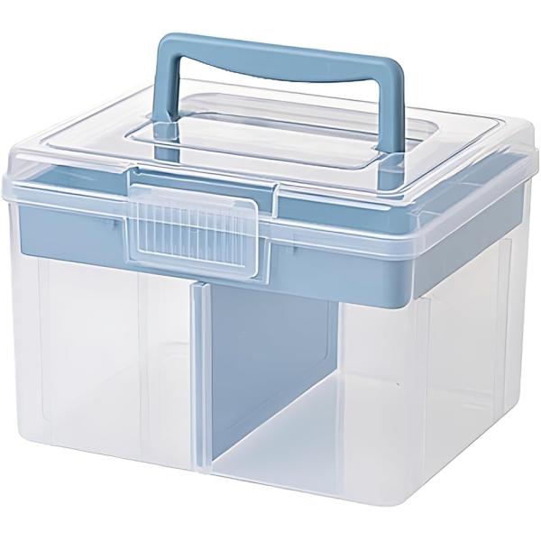 バリエーションコード : 2B9JN4RP34「軽量で持ち運び便利な救急箱」高品質PPプラスチック素材で軽量設計。ハンドル付きで移動が簡単、常備薬をコンパクトに収納可能。＊薬は付属しておりません。「中身が見やすい薬箱」透明なデザインで薬の管...