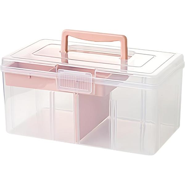 バリエーションコード : 2B9JN4RP34「軽量で持ち運び便利な救急箱」高品質PPプラスチック素材で軽量設計。ハンドル付きで移動が簡単、常備薬をコンパクトに収納可能。＊薬は付属しておりません。「中身が見やすい薬箱」透明なデザインで薬の管...