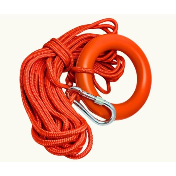 バリエーションコード : 2B9JY486WT「高い浮力」この救命ロープはポリプロピレン素材で作られており水に浮く設計で、緊急時に迅速に使用できます。太さ8mmのロープは、救命リングやライフジャケットと組み合わせて使用することで、溺れた人を...