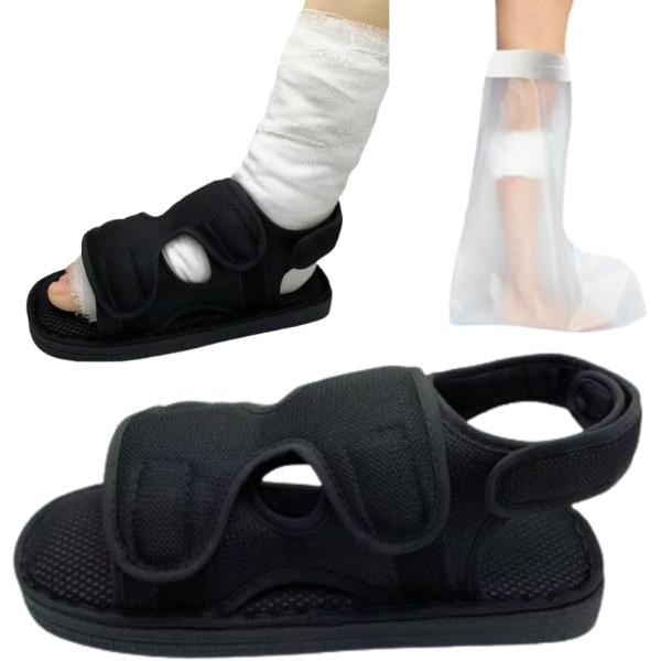 バリエーションコード : 2B9K6DFN1Yサンダルタイプのギプスシューズです。3ケ所のテープが足をしっかりホールドしてくれます。サンダル型だから、つま先の負担も軽減し、スムーズな歩行をサポートしてくれます。左右どちらでも使用可能です。足...