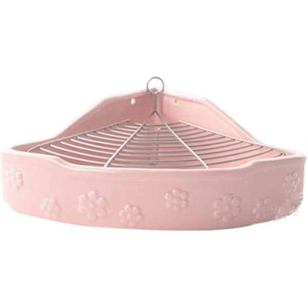 「ペット用トイレ」小さな動物好きの方に大変お勧めの、特別な陶器製ペットトイレです。このトイレは、特にうさぎなどの小型のペットに最適で、適切なサイズとデザインにこだわっています。取り外し可能な金網スノコが付属しており、ペレット状のトイレ砂を敷...