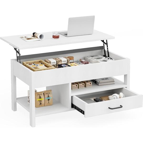 バリエーションコード : 2B9W5S4NL8「お部屋の快適さ広がる昇降＆１台2役多機能テーブル」 天板がリフトアップすることで、座ったままの姿勢でも軽いカで楽にリフトアップが可能。テレピを見る時リラックスタイムは天板を下ろしてロ一テ一ブル...