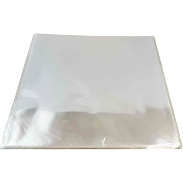 EP/LP レコード ジャケットカバー テープなし 透明 フィルム 収納(クリア50枚,  325mmx325mm)