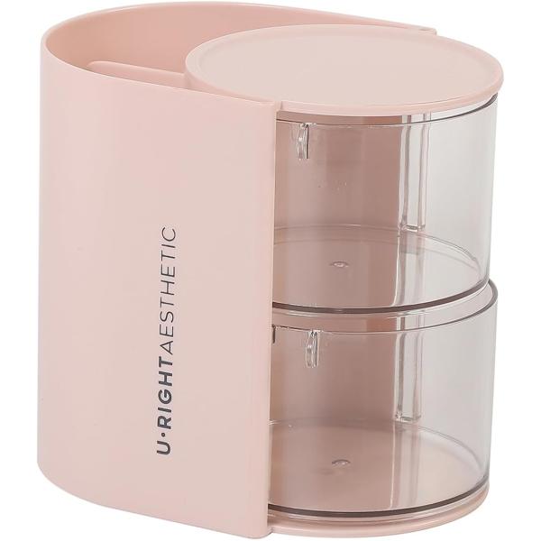 バリエーションコード : 2B9LDIO25Xこの卓上収納ケースは、メイクブラシやパウダーパフをすっきり収納できる便利なアイテムです。2段・3段のバリエーションがあり、用途や収納量に合わせて選べます。回転式のクリアケースで、収納したアイテム...