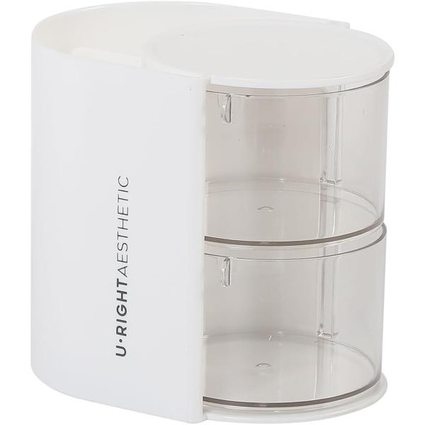 バリエーションコード : 2B9LDIO25Xこの卓上収納ケースは、メイクブラシやパウダーパフをすっきり収納できる便利なアイテムです。2段・3段のバリエーションがあり、用途や収納量に合わせて選べます。回転式のクリアケースで、収納したアイテム...