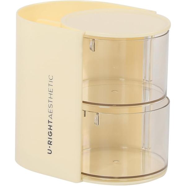 バリエーションコード : 2B9LDIO25Xこの卓上収納ケースは、メイクブラシやパウダーパフをすっきり収納できる便利なアイテムです。2段・3段のバリエーションがあり、用途や収納量に合わせて選べます。回転式のクリアケースで、収納したアイテム...