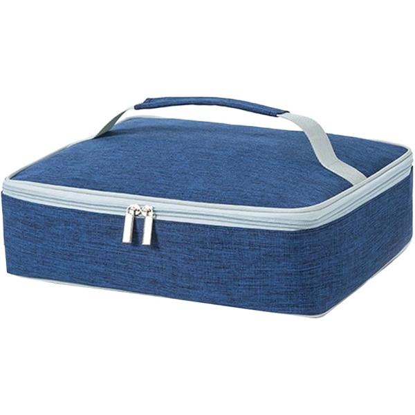 バリエーションコード : 2B9LQ3SP40「大容量でたっぷり収納」28x20x8cmの大容量で、お弁当箱やピクニック用具などをたっぷり収納できます。外出先でも必要なアイテムをしっかり整理でき、荷物を簡単に持ち運べます。「保温・保冷機能付...