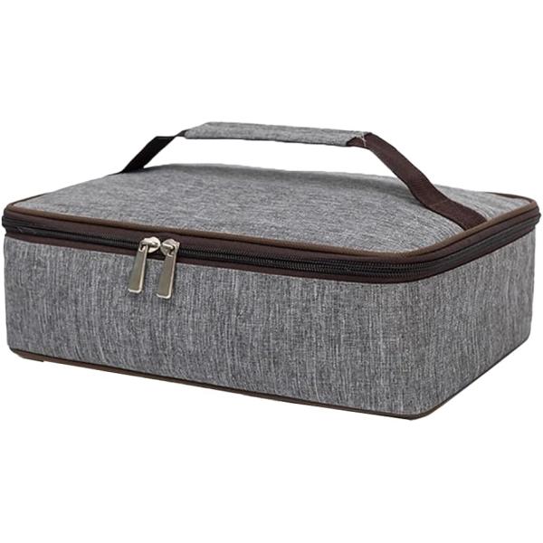 バリエーションコード : 2B9LQ3SP40「大容量でたっぷり収納」28x20x8cmの大容量で、お弁当箱やピクニック用具などをたっぷり収納できます。外出先でも必要なアイテムをしっかり整理でき、荷物を簡単に持ち運べます。「保温・保冷機能付...