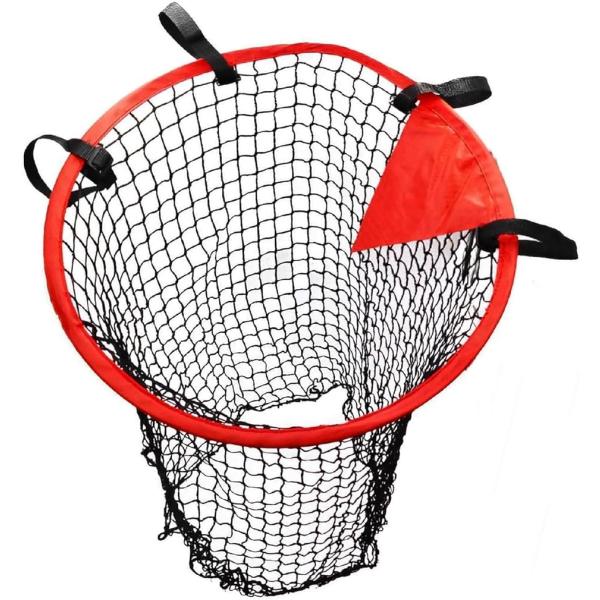 サッカーゴール ターゲットネット 精度 トレーニング シュート練習 コーナーネット(レッド,  46cm)