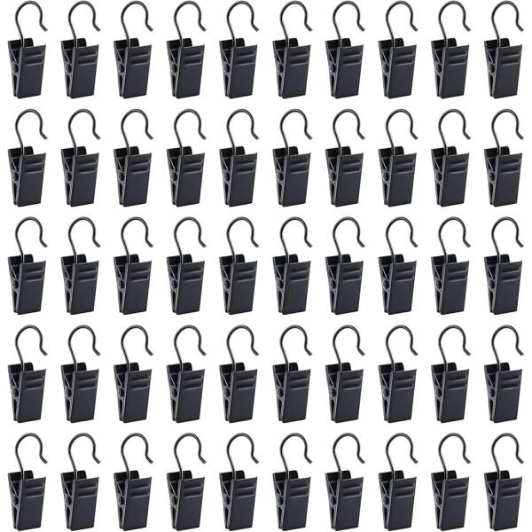 「パーフェクトサイズカーテンクリップ」小型カーテンクリップは長さ1.30インチ、幅0.39インチで、最大開閉は0.39インチです。このクリップは汎用性があり、カーテン、靴下、洋服、写真、工芸品、ライトストリング、パーティーの飾り、タオルなど...