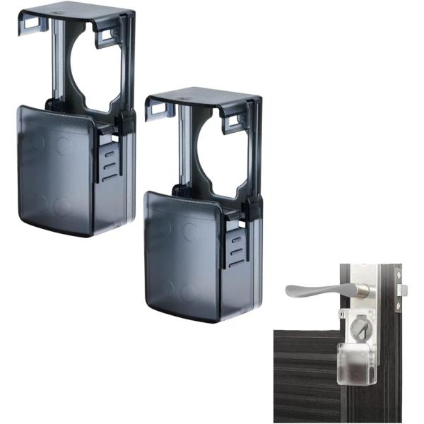 「子どものいたずら防止と高齢者の安全対策」ドアの鍵部分にカバーを取り付けることで、子どもが鍵をいじってしまうことを防ぎ、大切なものへのアクセスを制限します。高齢者にも安心して使用していただけるよう、鍵を安全に管理できる仕組みとなっており、事...