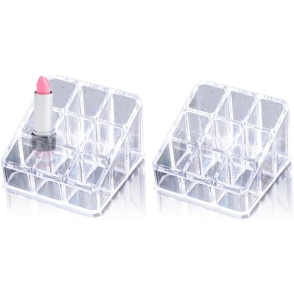 バリエーションコード : 2B9QLKC434「リップなどの収納に」毎日使うメイク道具を格納して探す時間を減らしたい。そんな方にぴったりのリップスタンドです。クリアな外観で何が入っているかがひと目で分かりメイクが捗ります。収納後は見栄えもス...