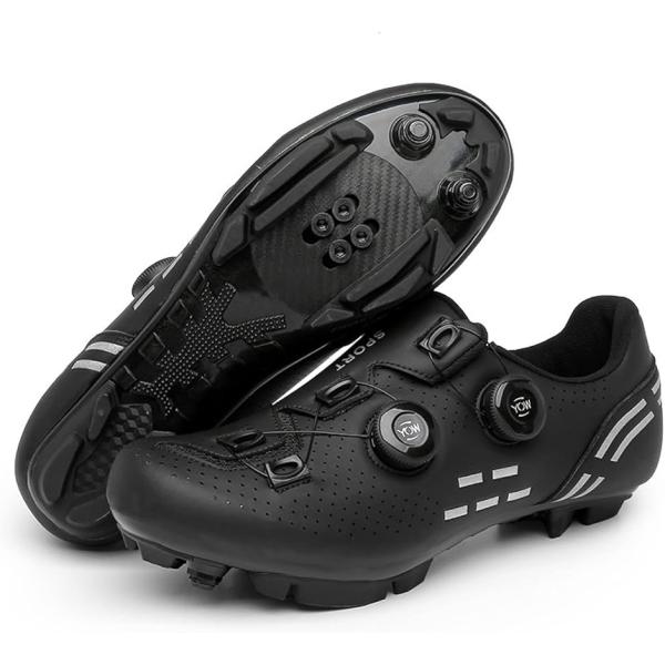 バリエーションコード : 2BJYPF5PL2MTB（マウンテンバイク）用ビンディングシューズは、ペダルとシューズが固定されるため、力を逃がさず、スピードアップに最適。細かいフィッティングに対応した2点止めのワンタッチで調整できるダイヤル式...