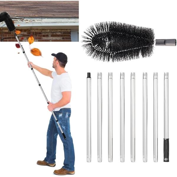 バリエーションコード : 2B9SNJUD44「地面から簡単に雨どいを掃除可能」 地面から雨どいを簡単に掃除でき、不安定なはしごは必要ありません。汗をかくことなく安全に、きれいに掃除をすることができます。「自在に曲げられるブラシで、隅々まで...