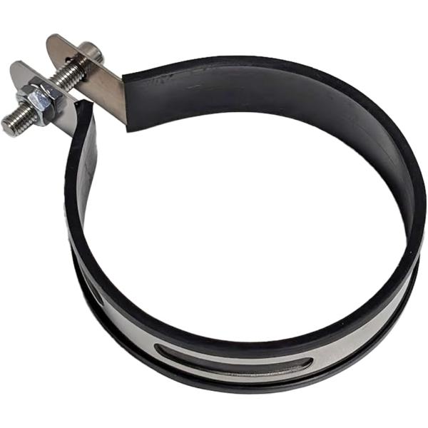 汎用 サイレンサーバンド マフラーステー バイク オートバイ ステンレス カスタム パンチャータイプ (90mm)