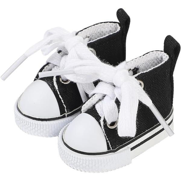 バリエーションコード : 2B9UGJUFNWぬいぐるみ用のキャンバスシューズ（ハイカットスニーカー）です。人形（ぬいぐるみ）は、靴を履いて立つことができます。「 適用サイズ 」約20cm綿人形「 セット内容 」靴　1点（長さ5.2cmx幅...