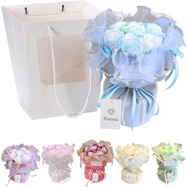 バリエーションコード : 2B9USXTQ2V多彩なバリエーション バラ(6色)：レッド・ピンクパープル・ブルー・グリーン・イエロー チューリップ(2色)：ピンク・パープル カーネーション(3色)：レッド・ピンク・パープルバラスタンディング...