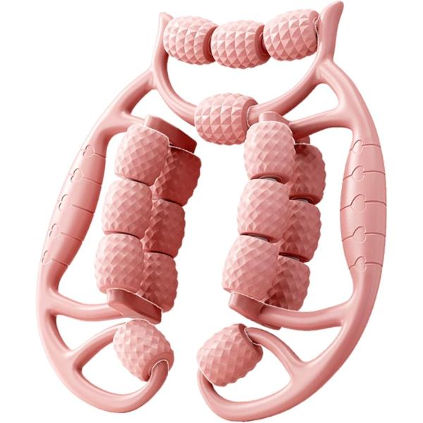 フォームローラーです。＜脚・腕・首のマッサージが簡単にできる＞筋膜ローラーを脚・首・腕などに挟んで転がすだけ。両側のローラーがコロコロ回り、簡単にセルフマッサージを行えます。＜18個のローラーが独立して回る＞18個のロ一ラ一が筋肉の筋膜をし...