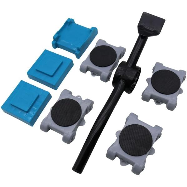 「重たい家具も楽々」家具の移動を手軽にするキャスター付きツールは、どの角度でも自由に動かせるので、狭い場所や曲がりくねった通路でもスムーズに移動が可能です。大型家具や重い荷物を持ち上げる手間をかけずに楽に動かせます。「無理に持ち上げる必要な...