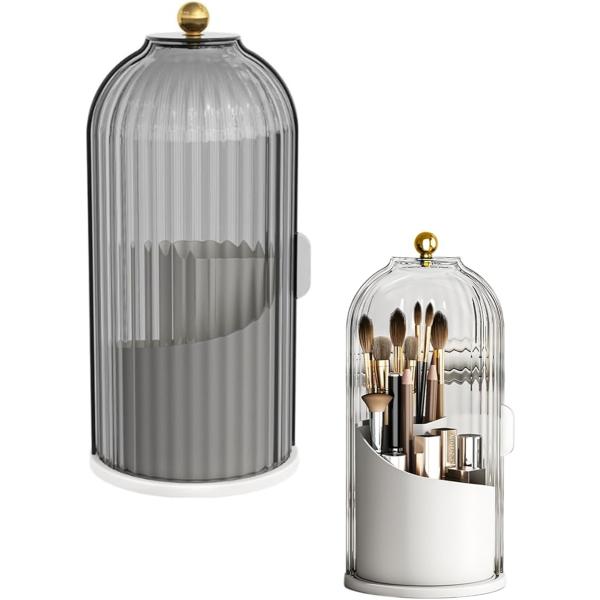 バリエーションコード : 2B9GCD6GUS「忙しい朝でもメイクの準備がスムーズに」360°回転できる設計により、どの角度からでもメイクブラシを簡単に取り出せます。七つのグリッドに整理されたブラシがきちんと整列しているため、必要なアイテム...