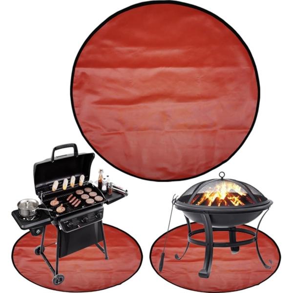 「製品詳細」焚き火台シートサイズ：直径91cm（手測量により、多少の誤差が生じる場合もございますので、予めご了承ください。）素材：ガラス繊維、シリコン加工　カラー：レッド「地面へのダメージを避ける・使い勝手が良い」焚き火シートはガラス繊維と...