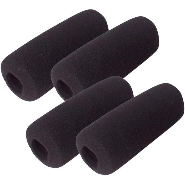 他サイト： AllBright ガンマイクカバー マイクスポンジ ウィンドスクリーン 風防(ブラック,  120mm 4個)の商品画像