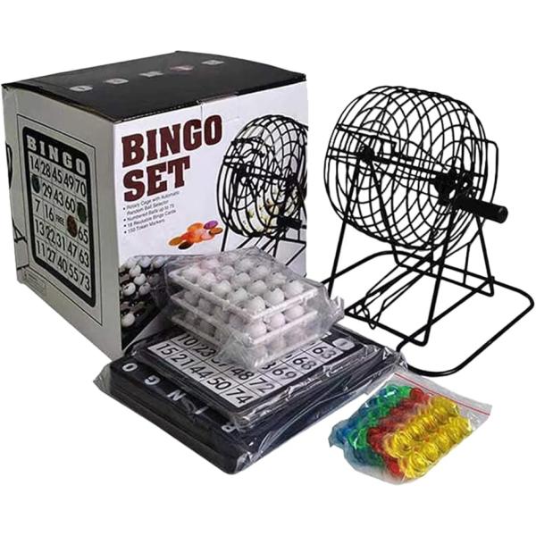 バリエーションコード : 2B9Y4I8OKGビンゴゲームセットは、ビンゴマシーン、カード、ボール、トレイ、マーカーのフルセットですぐに遊べる。カードは繰り返し使えゴミが出ない、軽量コンパクトで持ち運びOK、ボールトレイはコール済みの番号が...
